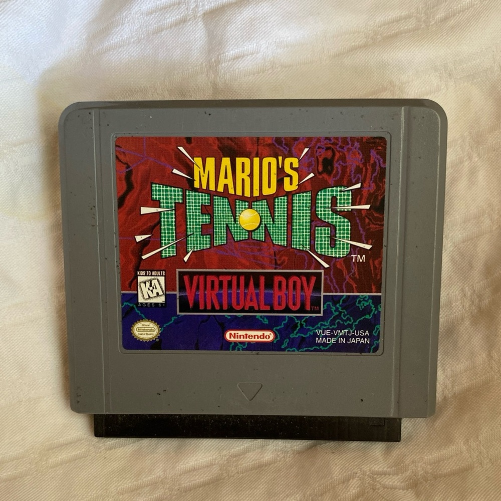 Vintage Nintendo vitutal boy Mario tennis game. Not tested